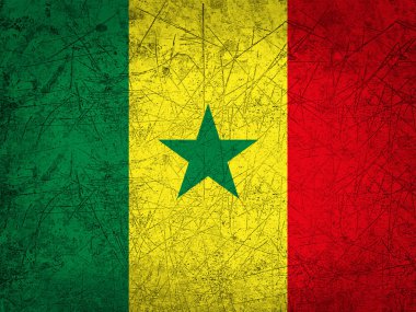 Senegal bayrağı ile kopya alanı metin veya resimler 