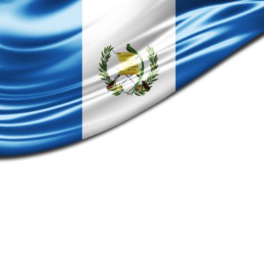 Guatemala bayrağı ile kopya alanı metin - 3d çizim için    