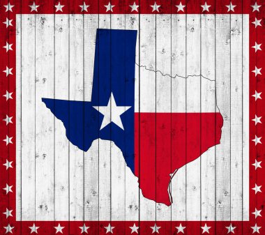 Texas arka plan kopya alanı için metin - 3d çizim ile    