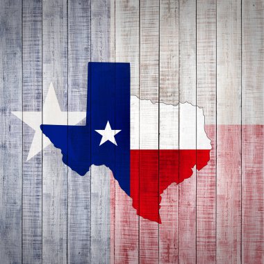Texas bayrağı ile kopya alanı metin veya resimler 