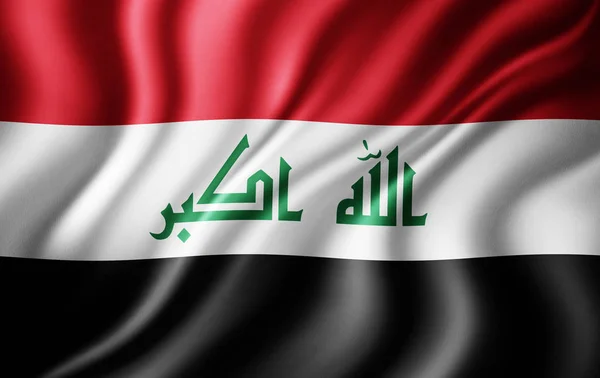 Flagge Von Irak Mit Kopierplatz Für Ihren Text Illustration — Stockfoto