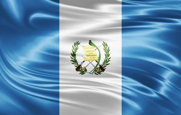 テキスト イラストのコピー スペースとグアテマラの国旗 — ストック写真