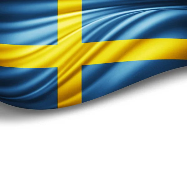 Flaga Szwecji Kopia Miejsce Twój Tekst Ilustracje — Zdjęcie stockowe