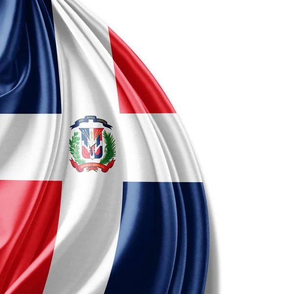 Bandera República Dominicana Con Espacio Copia Para Texto Ilustración — Foto de Stock