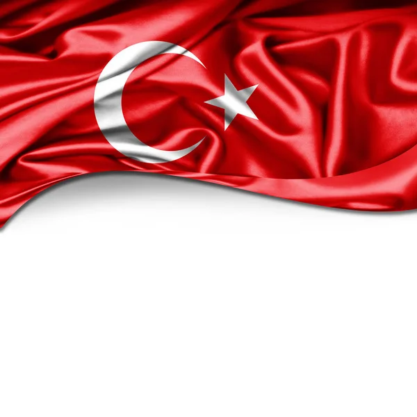 Flagge Der Türkei Mit Kopierplatz Für Ihren Text Illustration — Stockfoto