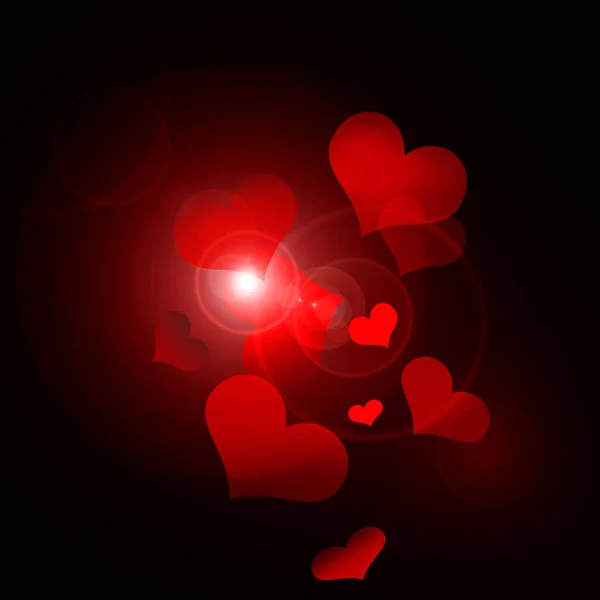 Red Hearts Valentine Day Background Texture — Stock Photo, Image