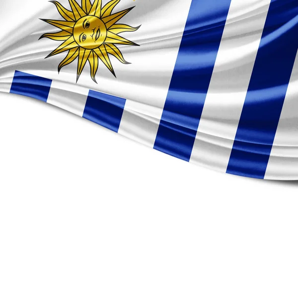 Vlajka Uruguaye Kopií Prostor Pro Ilustraci Textu — Stock fotografie