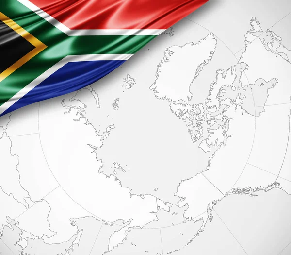 Flaggan Sydafrika Med Kopia Utrymme För Din Text Illustration — Stockfoto