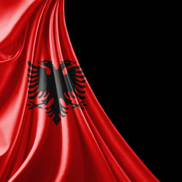 Flagge Albaniens Mit Kopierplatz Für Ihren Text Illustration — Stockfoto