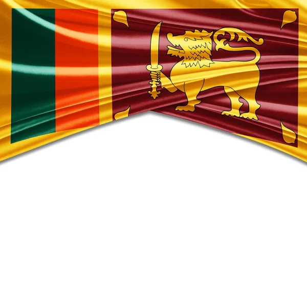 Прапор Шрі Ланки Копією Простір Вашої Ілюстрації Тексту — стокове фото