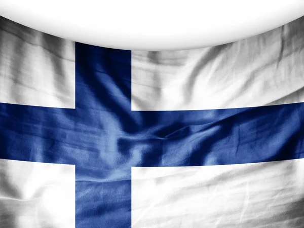 Bandera Finlandia Con Espacio Copia Para Texto Ilustración —  Fotos de Stock