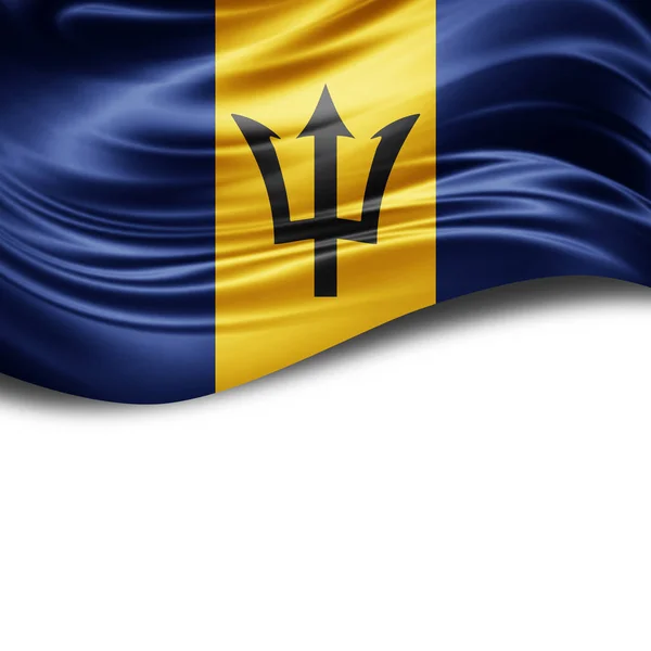 Bandeira Barbados Com Espaço Cópia Para Seu Texto Sobre Fundo — Fotografia de Stock