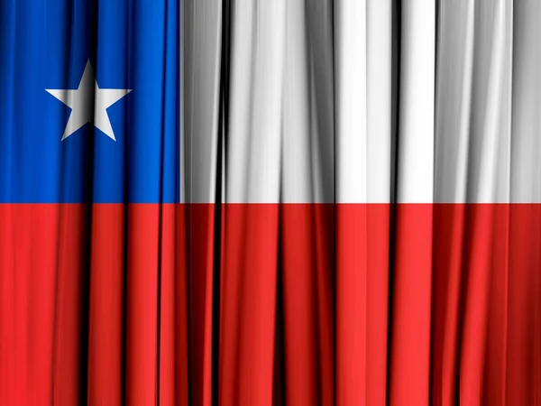 Bandera Chile Con Espacio Copia Para Texto Ilustración —  Fotos de Stock