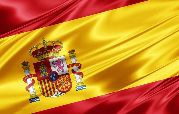 Flagge Spaniens Mit Kopierplatz Für Ihren Text Illustration — Stockfoto