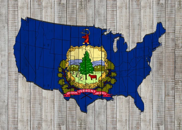 テキストや画像のコピー スペースを持つバーモント州旗 — ストック写真