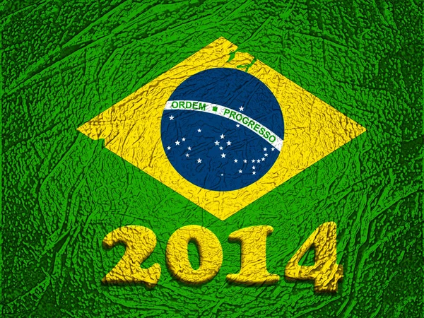 Flaga Brazylii Kopia Przestrzeń Dla Tekstu Lub Obrazów — Zdjęcie stockowe