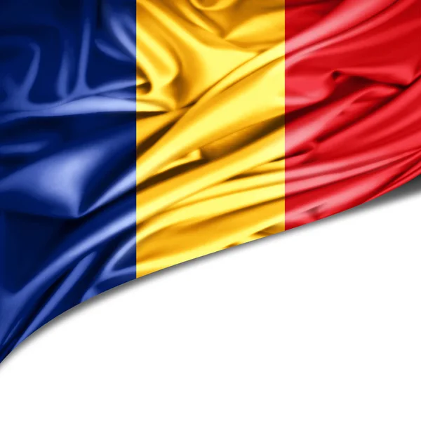 Vlag Van Roemenië Met Kopie Ruimte Voor Tekst Illustratie — Stockfoto