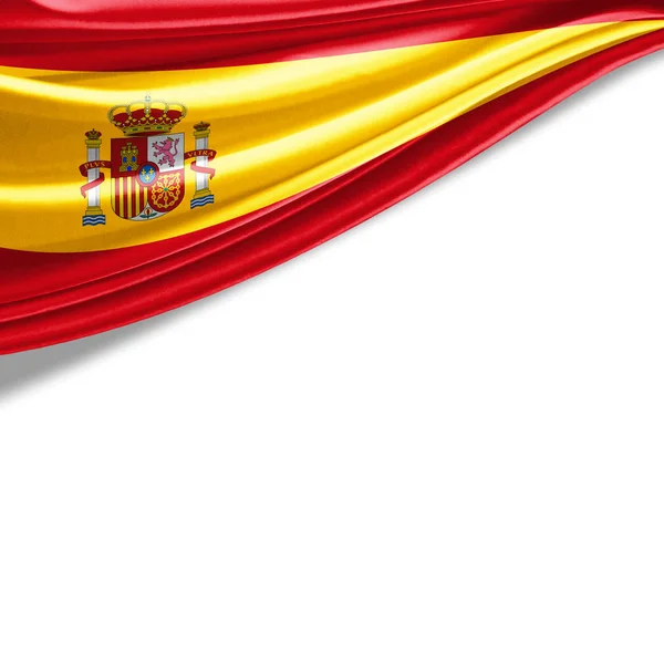 Španělská Vlajka Kopií Prostor Pro Ilustraci Textu — Stock fotografie
