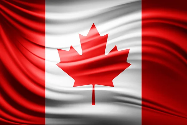 Σημαία Του Καναδά Αντίγραφο Χώρο Για Κείμενο Απεικόνιση — Φωτογραφία Αρχείου