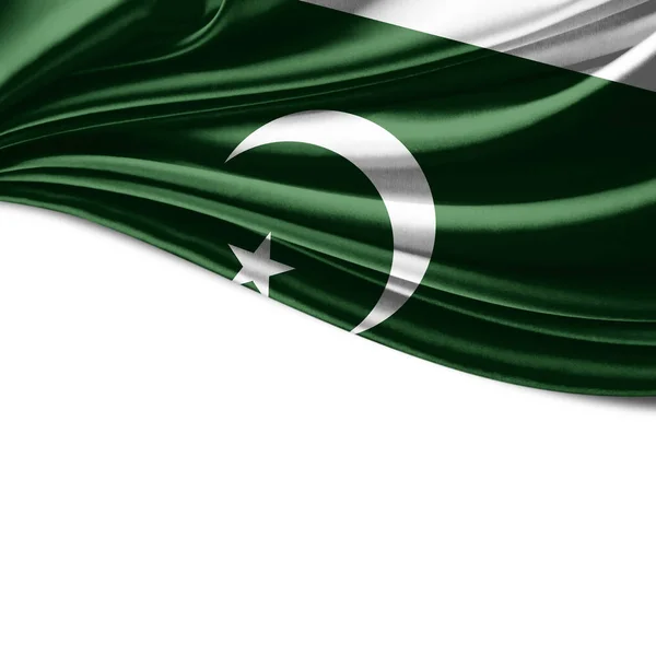 Vlag Van Pakistan Met Kopie Ruimte Voor Tekst Illustratie — Stockfoto