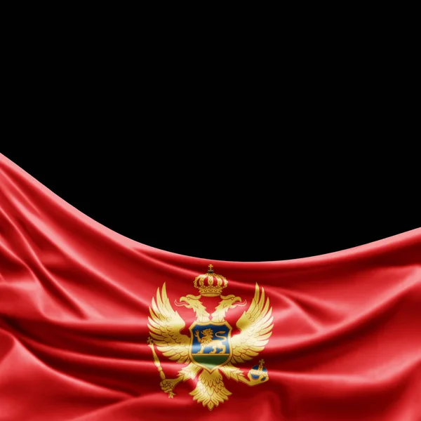 Флаг Черногории Копировальным Пространством Текста Иллюстрация — стоковое фото