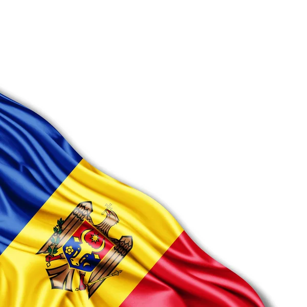 Másol Szöveg Illusztráció Helyet Moldova Zászlaja — Stock Fotó