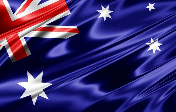 Bandera Australia Con Espacio Copia Para Texto Ilustración —  Fotos de Stock