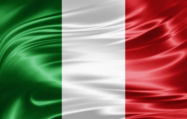 Bandera Italia Con Espacio Copia Para Texto Ilustración — Foto de Stock