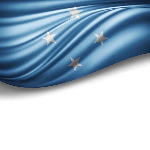 Flagge Von Mikronesien Mit Kopierplatz Für Ihren Text Illustration — Stockfoto