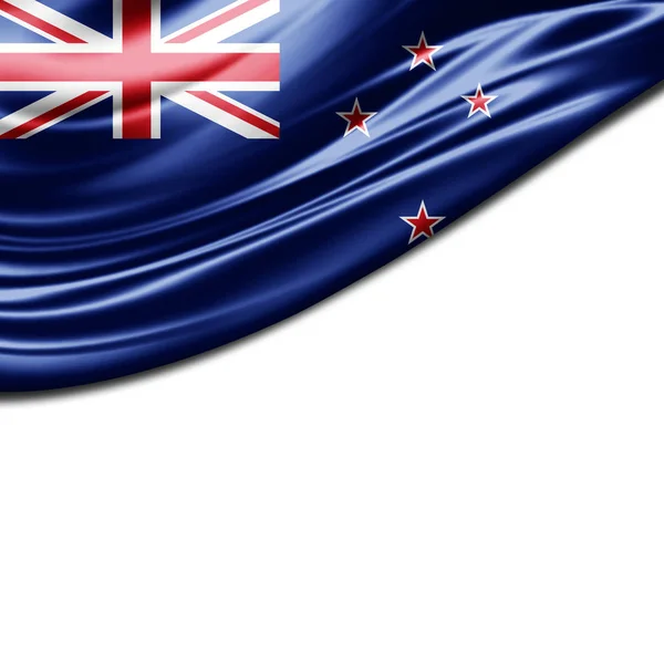 テキスト イラストのコピー スペースを持つニュージーランドの旗 — ストック写真