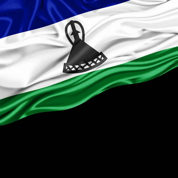 Bandera Lesotho Con Espacio Copia Para Texto Ilustración —  Fotos de Stock