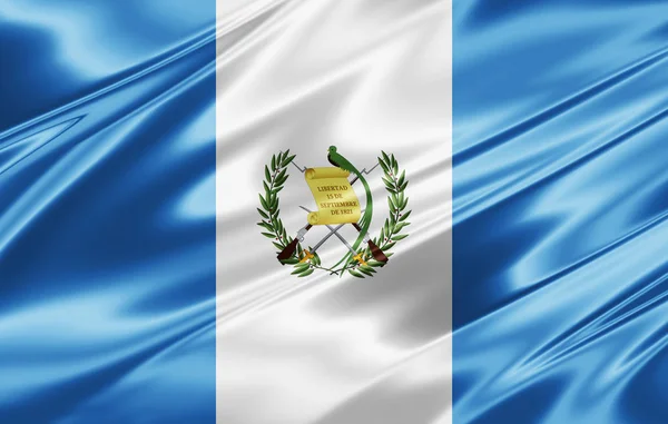 Flagge Von Guatemala Mit Kopierplatz Für Ihren Text Illustration — Stockfoto