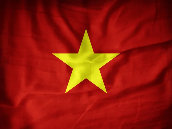 Vlag Van Vietnam Met Kopie Ruimte Voor Tekst Illustratie — Stockfoto
