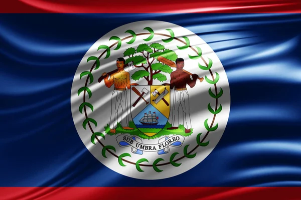 Flaga Belize Kopia Miejsce Twój Tekst Ilustracje — Zdjęcie stockowe