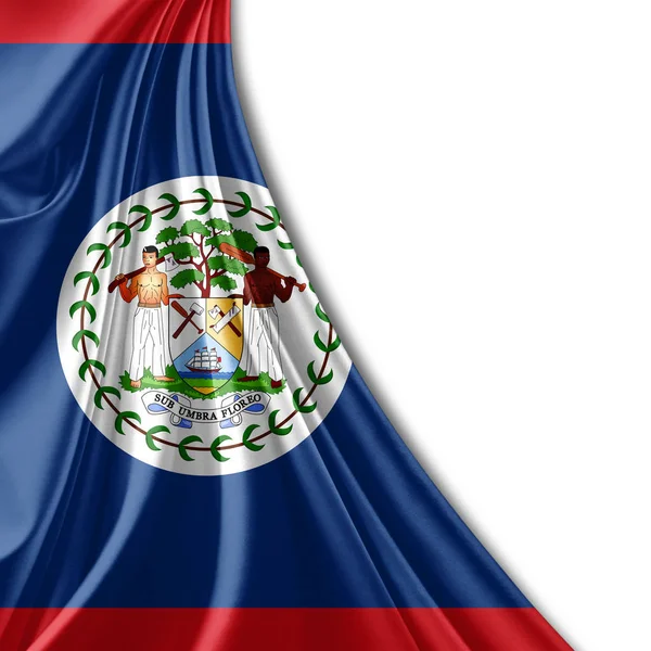 Vlag Van Belize Met Kopie Ruimte Voor Tekst Illustratie — Stockfoto