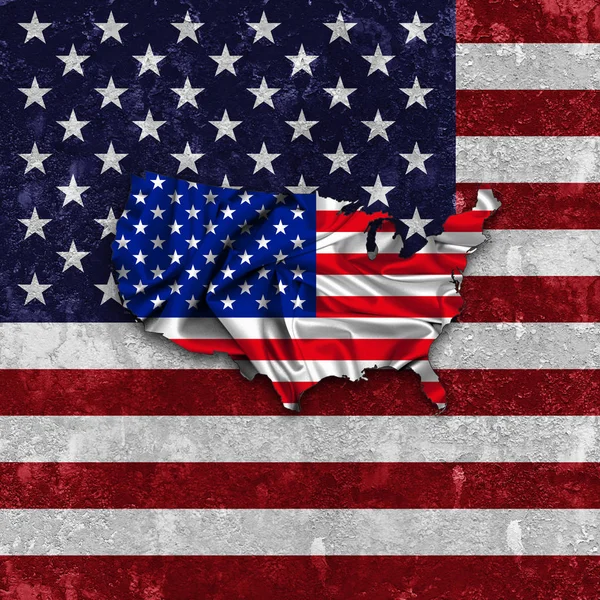 Flag Usa Copy Space Your Text Illustration — Stock Photo, Image