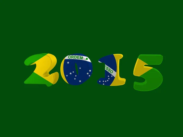 2015 브라질 플래그 — 스톡 사진