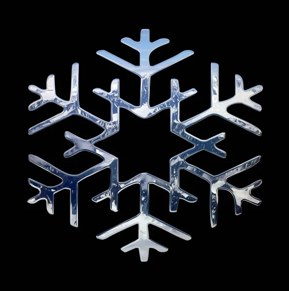 Kerst Sneeuwvlok Zwarte Achtergrond Textuur — Stockfoto