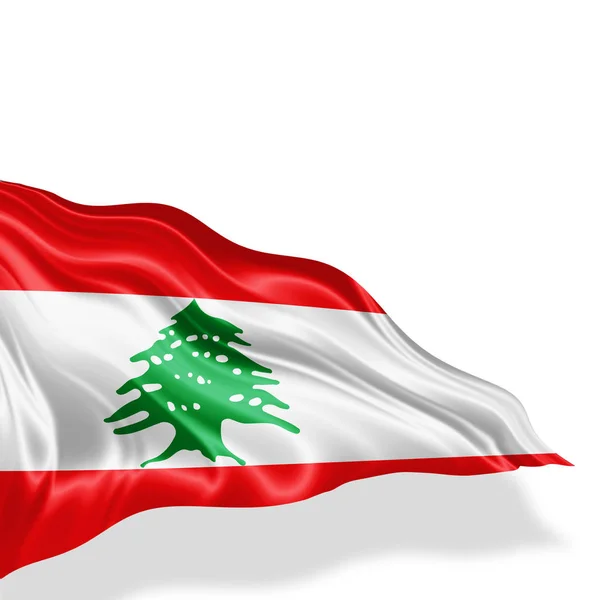 Flag Lebanon Copy Space Your Text Illustration — Stock Photo, Image