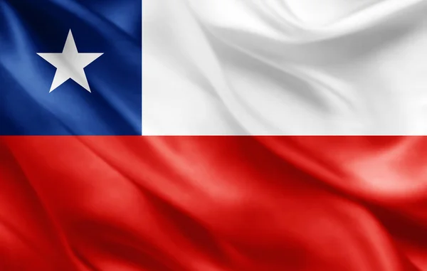 Bandera Chile Con Espacio Copia Para Texto Ilustración —  Fotos de Stock