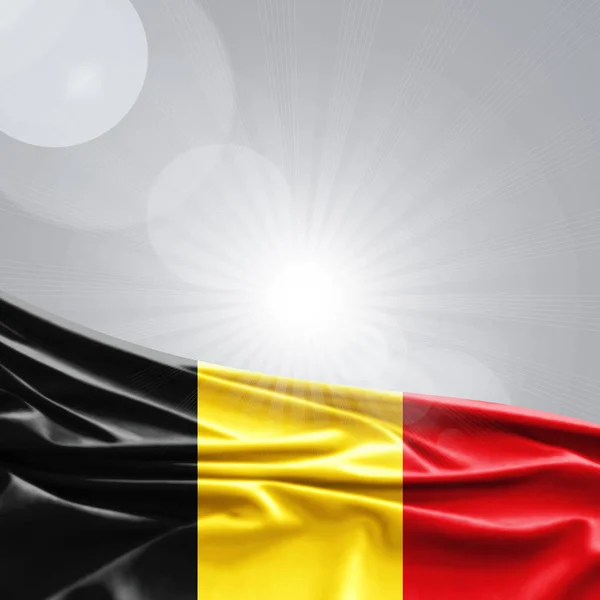 Flagge Belgiens Mit Kopierplatz Für Ihren Text Illustration — Stockfoto