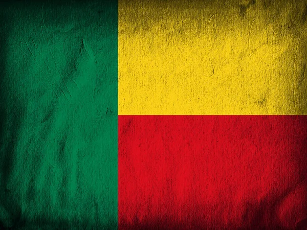 Benin Flag Mit Kopierplatz Für Ihren Text Oder Ihre Bilder — Stockfoto