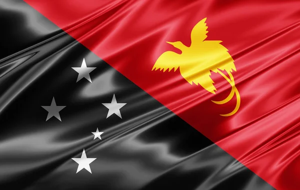 Flag New Guinea Copy Space Your Text Illustration — Stock Photo, Image