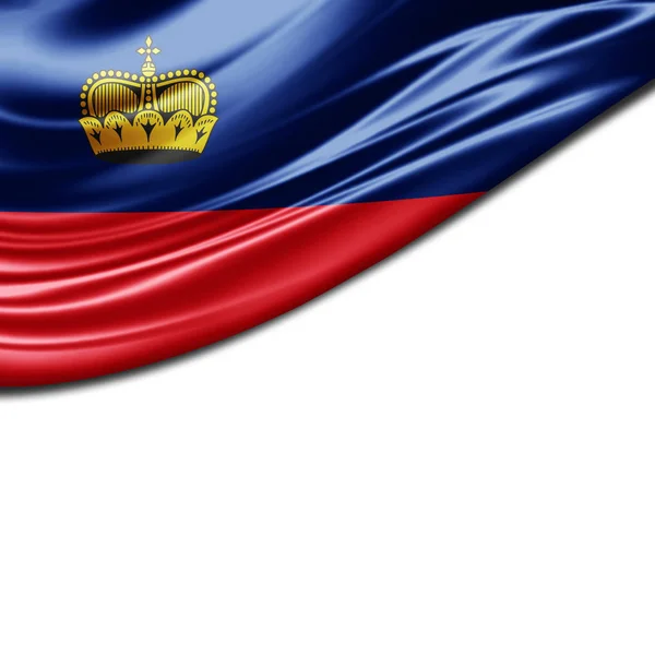 Bandeira Liechtenstein Com Espaço Cópia Para Seu Texto Ilustração — Fotografia de Stock