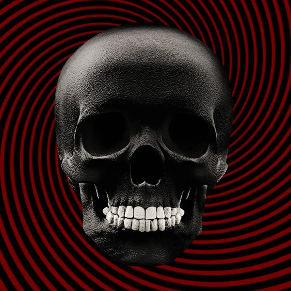  renkli insan kafatası, dekorasyon - illüstrasyon