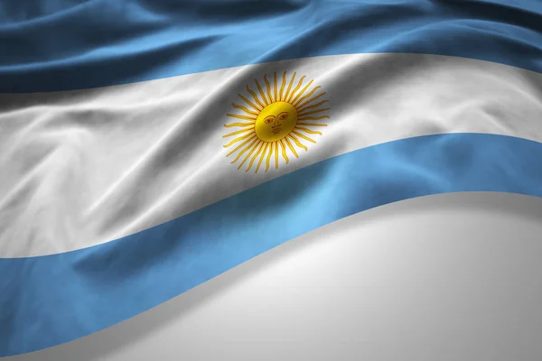 Flagge Argentiniens Mit Kopierplatz Für Ihren Text Illustration — Stockfoto