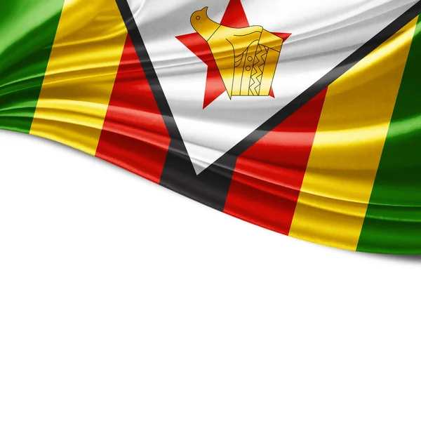 Drapeau Zimbabwe Avec Espace Copie Pour Votre Texte Illustration — Photo