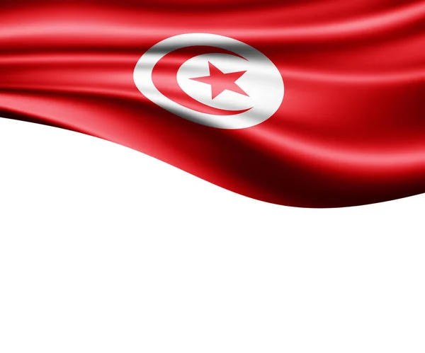 Flag Tunisia Copy Space Your Text Illustration — Stock Photo, Image