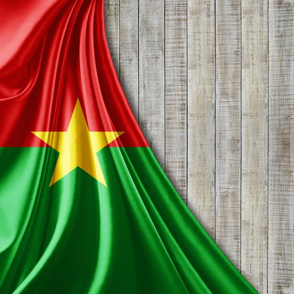Флаг Буркины Местом Копирования Текста Иллюстрация — стоковое фото