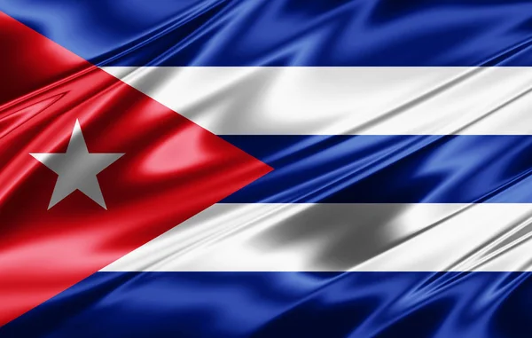 Bandera Cuba Con Espacio Copia Para Texto Ilustración —  Fotos de Stock